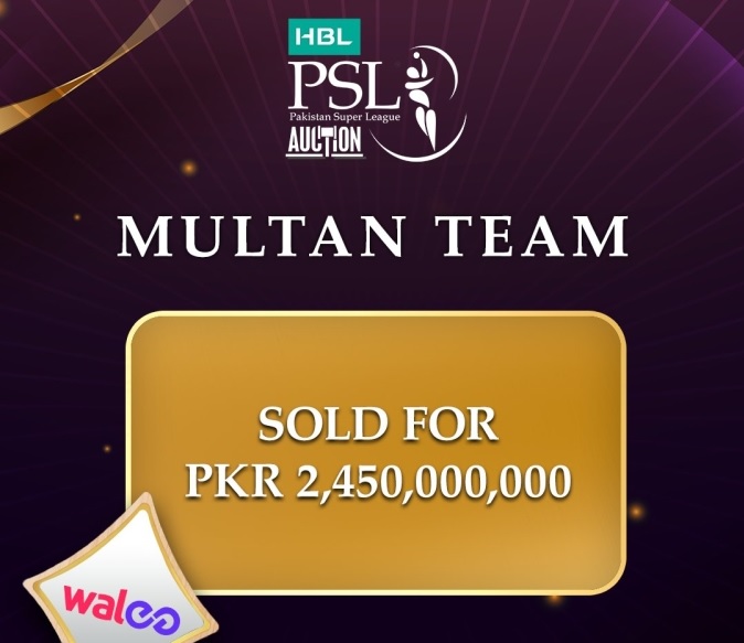 Walee Technologies acquire Multan Franchise after record bid